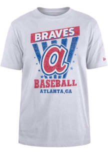 New Era Atlanta Braves White City Connect Game Day Short Sleeve T Shirt