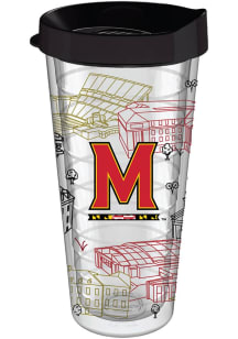 Maryland Terrapins 22oz Plastic Tumbler - White