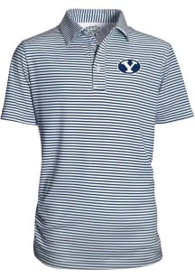 BYU Cougars Youth Navy Blue Carson Short Sleeve Polo Shirt