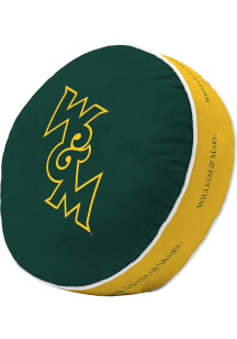 William & Mary Tribe Puff Pillow Throw Pillow - Green