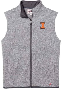 Illinois Fighting Illini Mens Grey Saranac Sleeveless Jacket