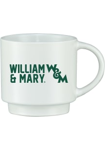 William & Mary Tribe 14oz Stack-N-Sip Ceramic Mug - White