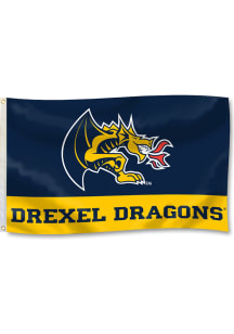 Drexel Dragons 3x5 Silk Screen Grommet Flag - Blue