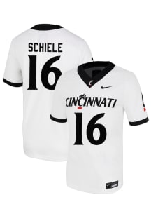 Flynn Schiele  Nike Cincinnati Bearcats White NIL Name And Number Football Jersey