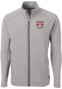 Cutter and Buck New York Red Bulls Mens Grey Adapt Eco Big and Tall Light Weight Jacket