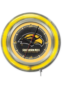 Southern Mississippi Golden Eagles Double Neon Wall Clock