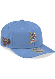 New Era Detroit Tigers Americana Stretch Snap 9SEVENTY Adjustable Hat - Light Blue
