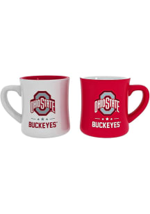 Ohio State Buckeyes 10oz  2Pk Ceramic Mug - Red