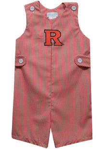 Vive La Fete Rutgers Scarlet Knights Toddler Red Gingham Overalls