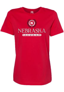 Summit Sportswear Nebraska Cornhuskers Womens Red Alumni Short Sleeve T-Shirt