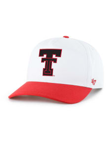47 Texas Tech Red Raiders Two Tone Double T Hitch Adjustable Hat - White