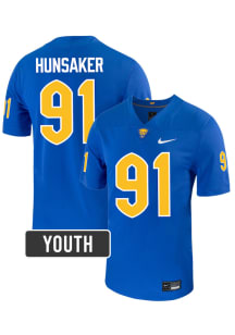 Samuel Hunsaker Pitt Panthers Youth Blue Nike NIL Name And Number Football Jersey