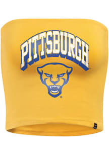 Hype and Vice Pitt Panthers Womens Gold Tube Tank Top