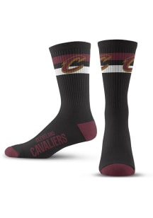 Cleveland Cavaliers Maroon 2 Stripe Youth Crew Socks