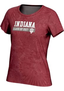 ProSphere Indiana Hoosiers Womens Crimson Class of 2027 Short Sleeve T-Shirt