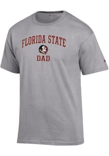 Champion Florida State Seminoles Grey Arch Logo Dad Jersey Short Sleeve T Shirt