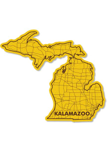 Western Michigan Broncos 3.5" Watershed State Rugged Stickers - Brown