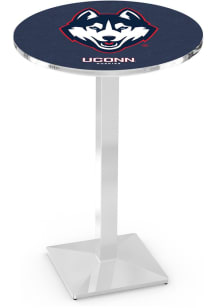UConn Huskies Chrome Square Base Pub Table