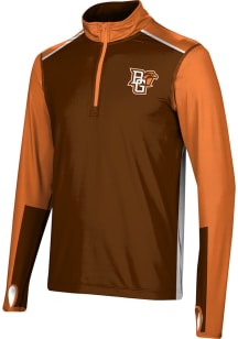 ProSphere Bowling Green Falcons Mens Orange Counter Long Sleeve Qtr Zip Pullover
