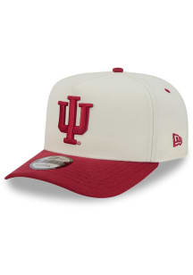 New Era Indiana Hoosiers Rear Hit 9FIFTY A-Frame Adjustable Hat - Ivory