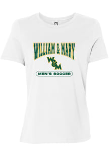 Summit Sportswear William & Mary Tribe Womens White Mens Soccer Short Sleeve T-Shirt