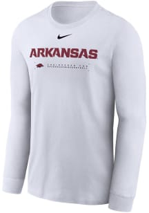 Nike Arkansas Razorbacks White Legend Shooting Long Sleeve T-Shirt