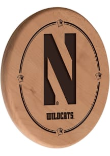 Northwestern Wildcats Laser Engraved Sign - Brown