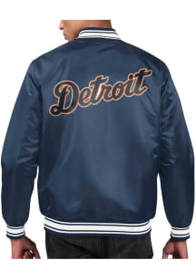 Starter Detroit Tigers Mens Navy Blue Varsity Medium Weight Jacket
