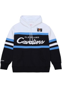 Mitchell and Ness Cleveland Cavaliers Mens Black Head Coach Fashion Hood