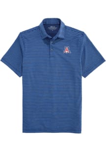 Vineyard Vines Arizona Wildcats Mens Navy Blue Bradley Short Sleeve Fashion Polo