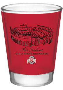 Ohio State Buckeyes 2oz Stadium Line Art Shot Glass