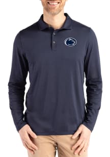 Cutter and Buck Penn State Nittany Lions Mens Navy Blue Coastline Long Sleeve Polo Shirt