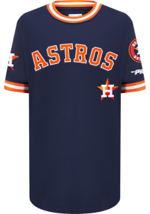 Pro Standard Houston Astros Boys Navy Blue Classic Chenille Short Sleeve Fashion Tee