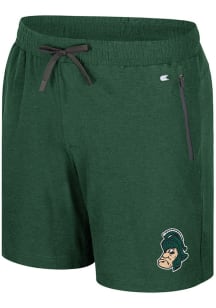 Colosseum Michigan State Spartans Mens Green Vintage Logo Shorts
