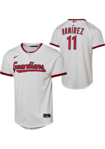 Jose Ramirez  Nike Cleveland Guardians Youth White Home Baseline Jersey