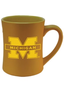 Michigan Wolverines 16oz Tonal Matte Secondary Ceramic Mug - Blue