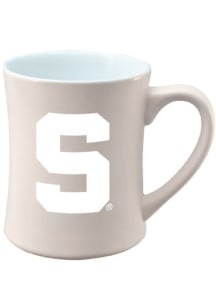Michigan State Spartans 16oz Tonal Matte Secondary Ceramic Mug - White