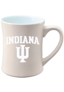 Indiana Hoosiers 16oz Tonal Matte Secondary Ceramic Mug - White