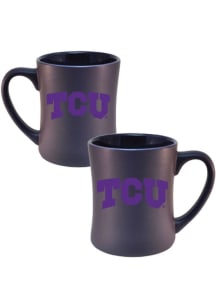 TCU Horned Frogs 16oz Tonal Matte Primary Ceramic Mug - Purple