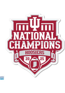 Indiana Hoosiers 3.5" 2025 Official Football Nat Champ Stickers - Crimson