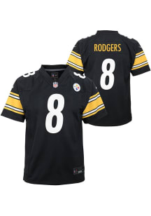 Aaron Rodgers Pittsburgh Steelers Youth Black Nike Home Football Jersey