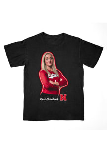 Keri Leimbach Nebraska Cornhuskers Youth Black Canvas Tee Fashion Player Tee