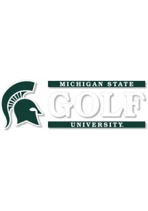 Michigan State Spartans 6x2 Golf Auto Decal - Green