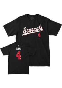Audrey Rome Cincinnati Bearcats Youth Black NIL Script Player Tee