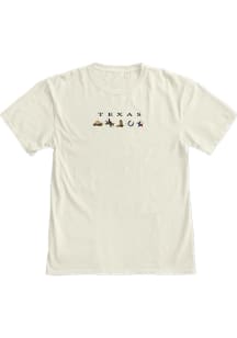 Blue 84 Texas Ivory Icons Short Sleeve Fashion T Shirt