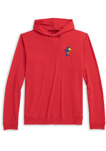 Johnnie O Kansas Jayhawks Mens Red Motion Long Sleeve Hoodie