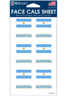 Argentina National Team Flag Face Tattoo