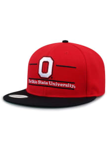 Ohio State Buckeyes Red 2T Split Bar Wool Mens Snapback Hat