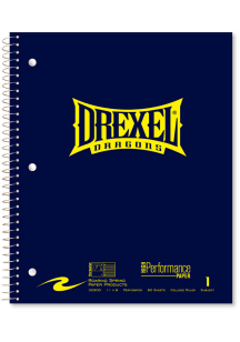 Drexel Dragons Team Logo Notebook and Folder - Navy Blue