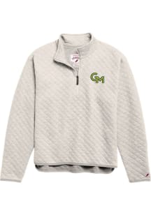 George Mason University Womens Ivory Highland Qtr Zip